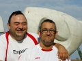Manolo Martín y Pedro Cordero, miembros del equipo nacional de boccia en el europeo de sant cugat