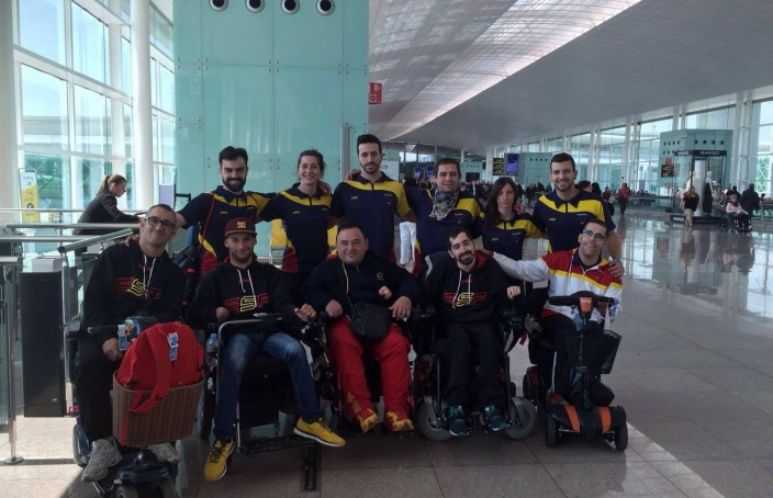 La expedición española al Campeonato Mundial Individual de Boccia Pekín 2016